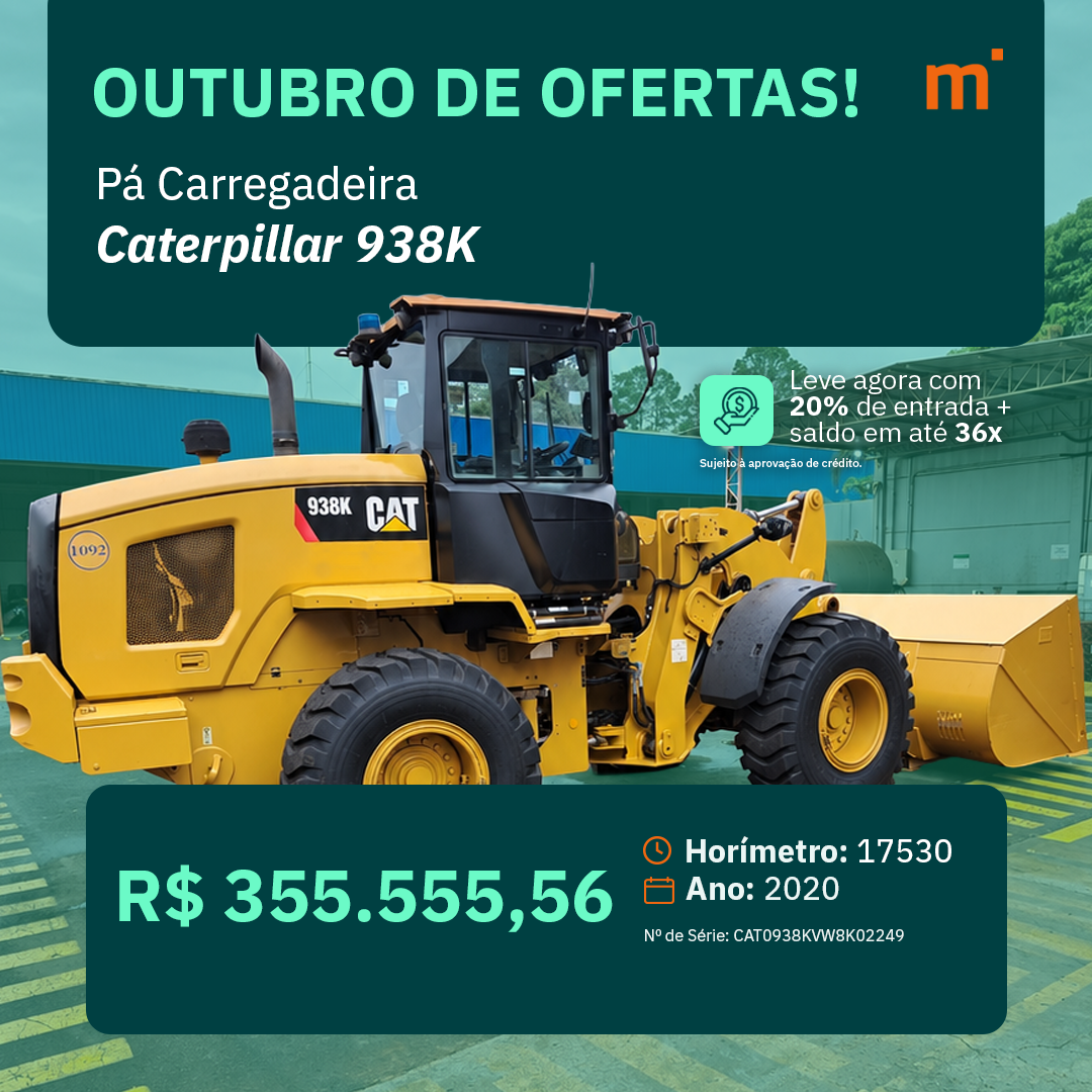 Pá Carregadeira Caterpillar 938K