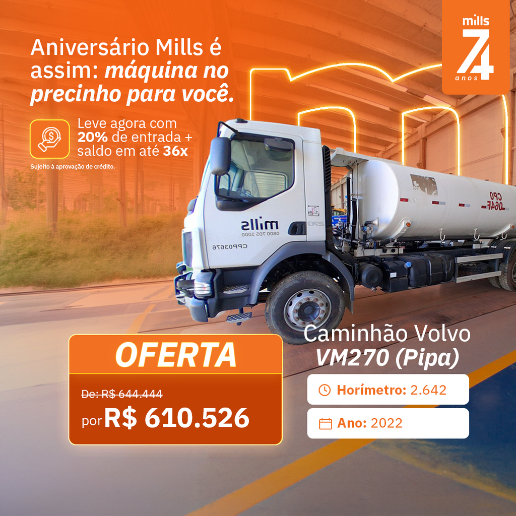 Caminhão Pipa Volvo VM 270 6X4 AIZ - 20m³