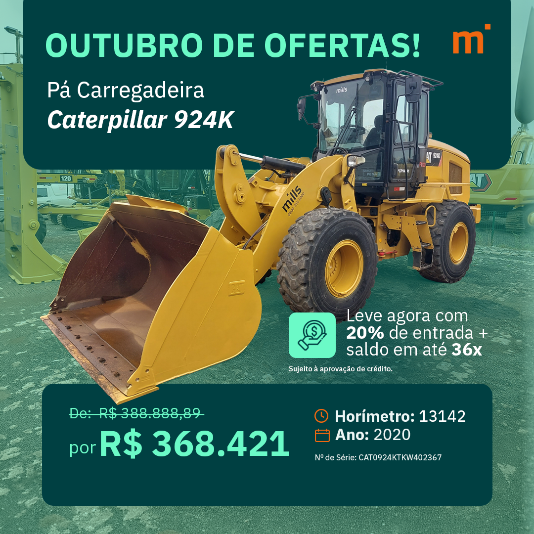 Pá Carregadeira Caterpillar 924K