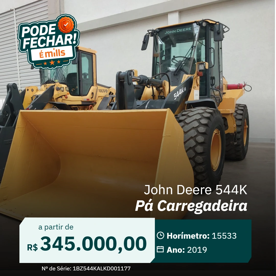 Pá Carregadeira John Deere 544K