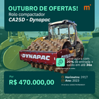 Rolo Compactador Vibratório Dynapac CA25D C/ Kit PD