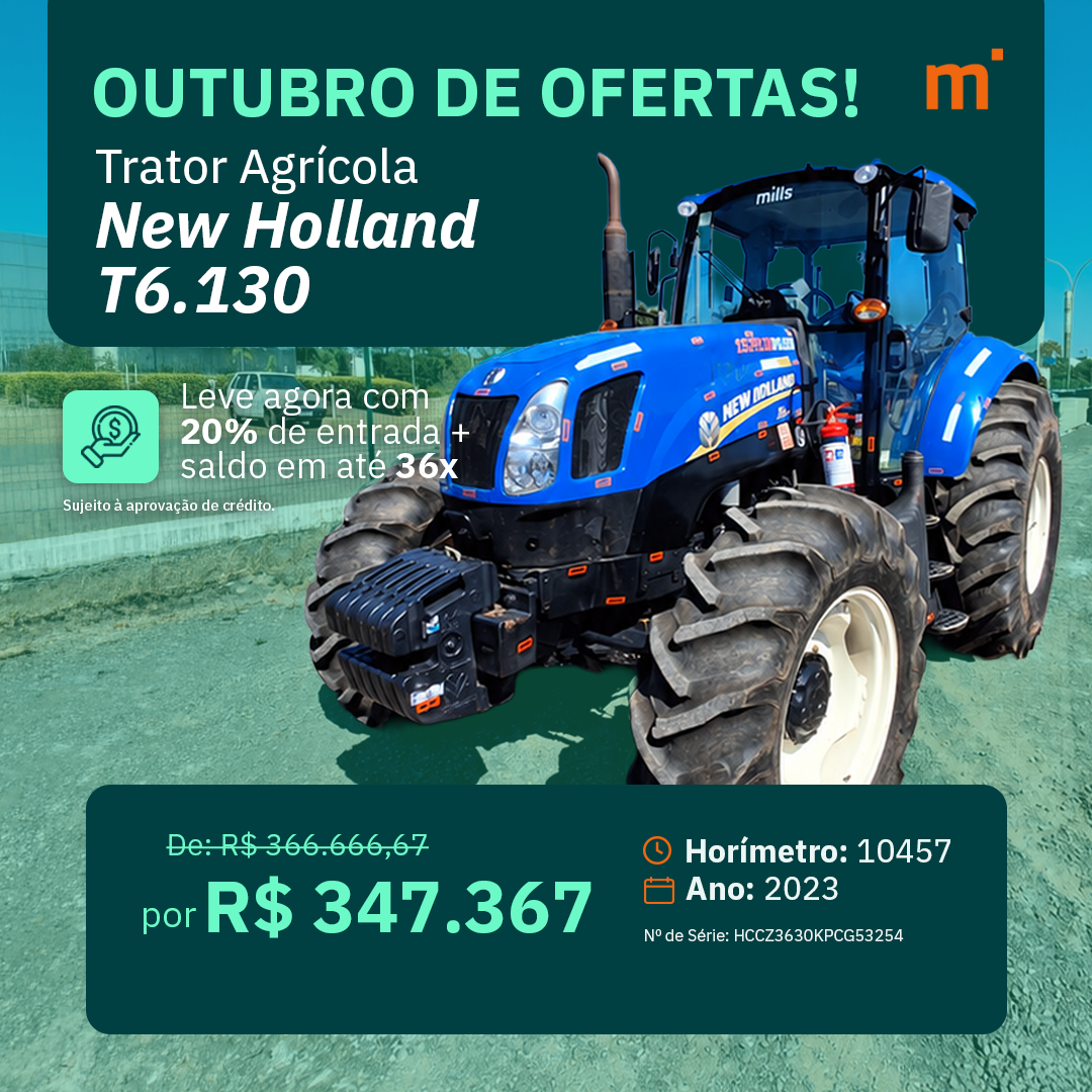 Trator Agrícola New Holland T6.130