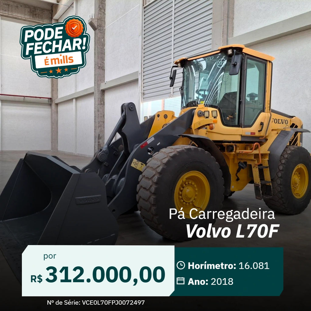 Pá Carregadeira Volvo L70F
