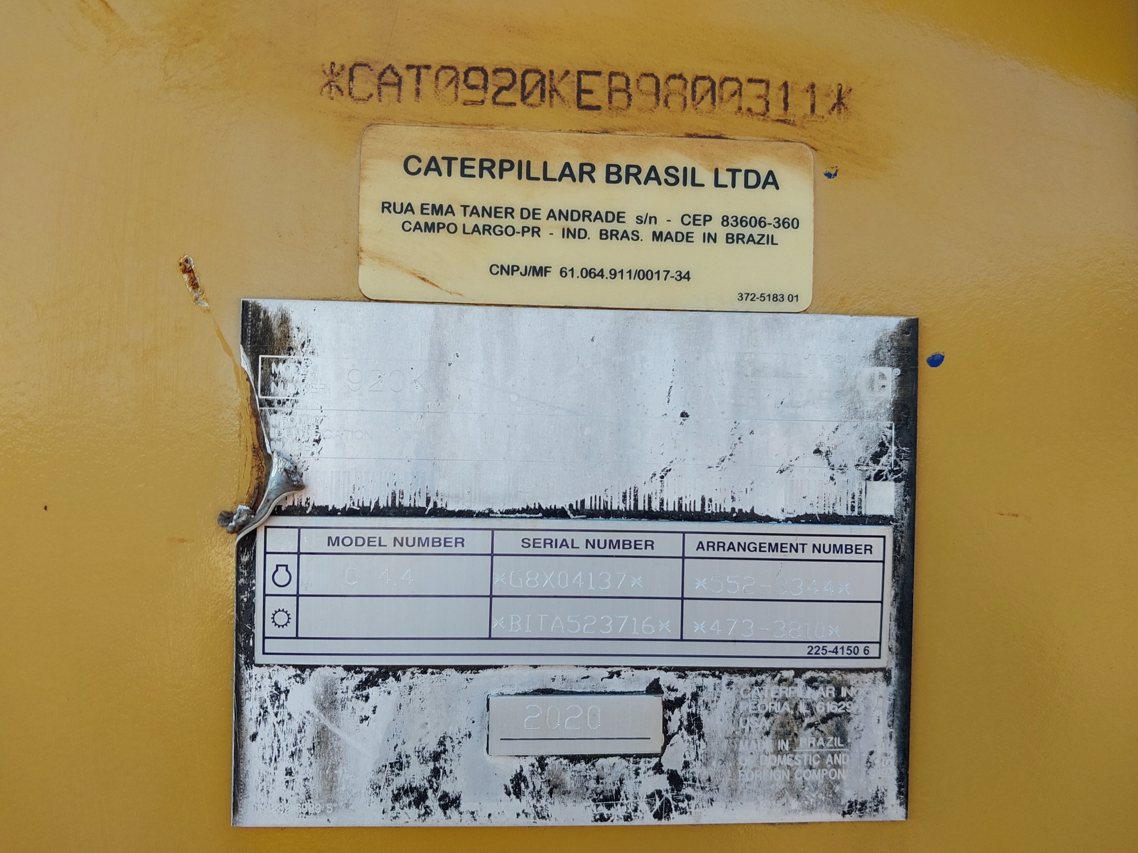 Pá Carregadeira Caterpillar 920K