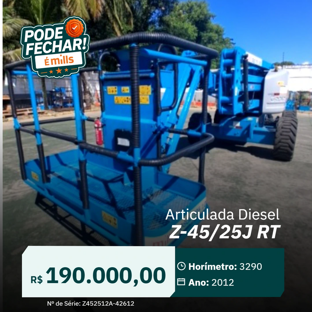 Plataforma Elevatória Articulada Diesel Z-45/25J RT