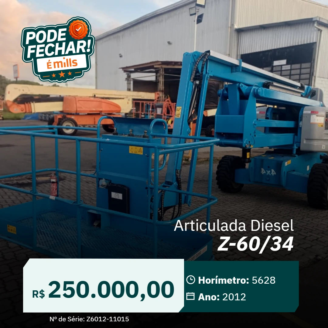 Plataforma Elevatória Articulada Diesel Z-60/34